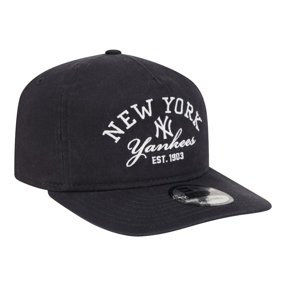 New York Yankees Stacked 19TWENTY Adjustable Hat - Navy | New Era