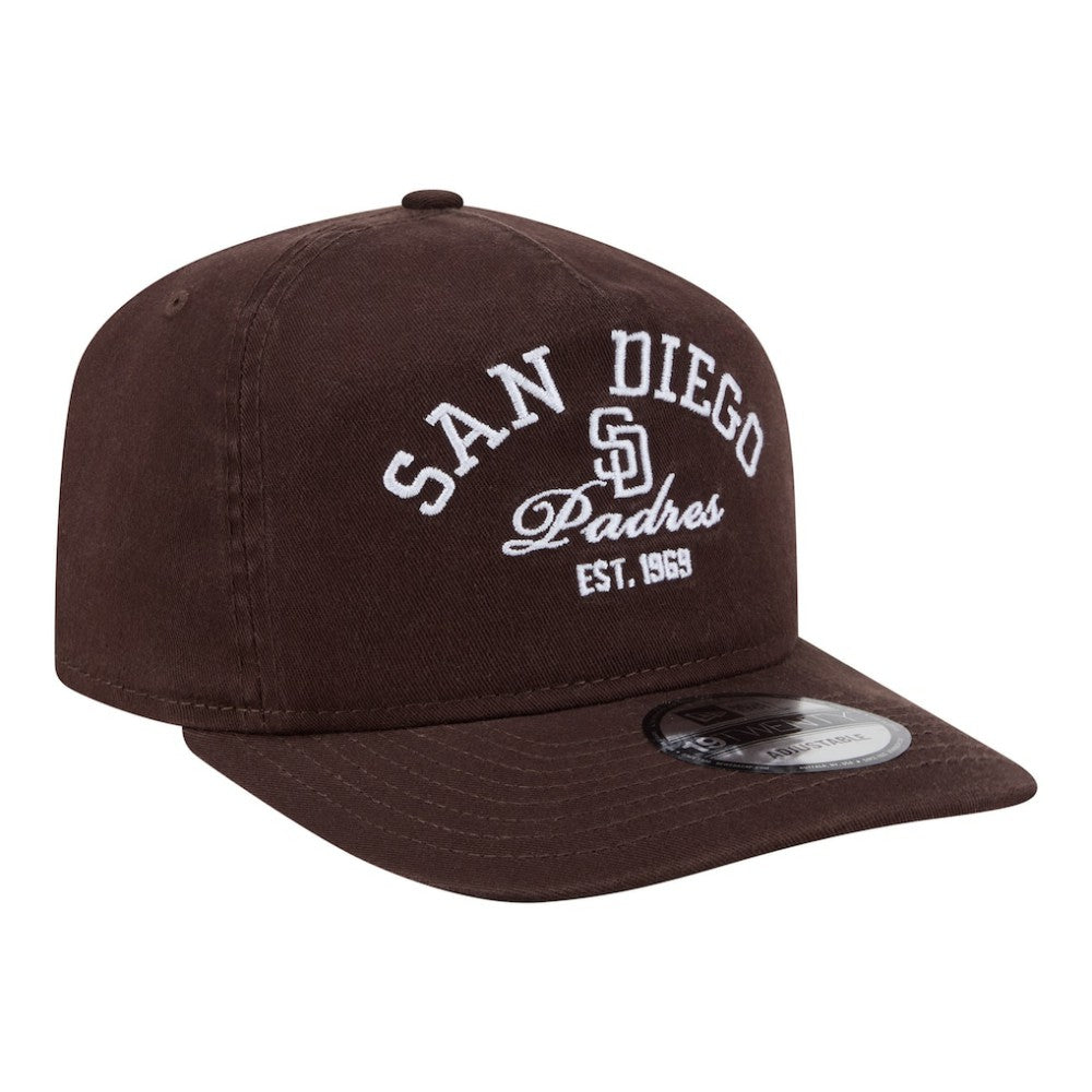 San Diego Padres Stacked 19TWENTY Adjustable Hat - Brown | New Era