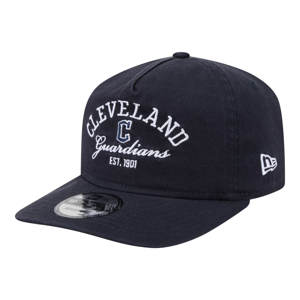 Cleveland Guardians Stacked 19TWENTY Adjustable Hat - Navy | New Era