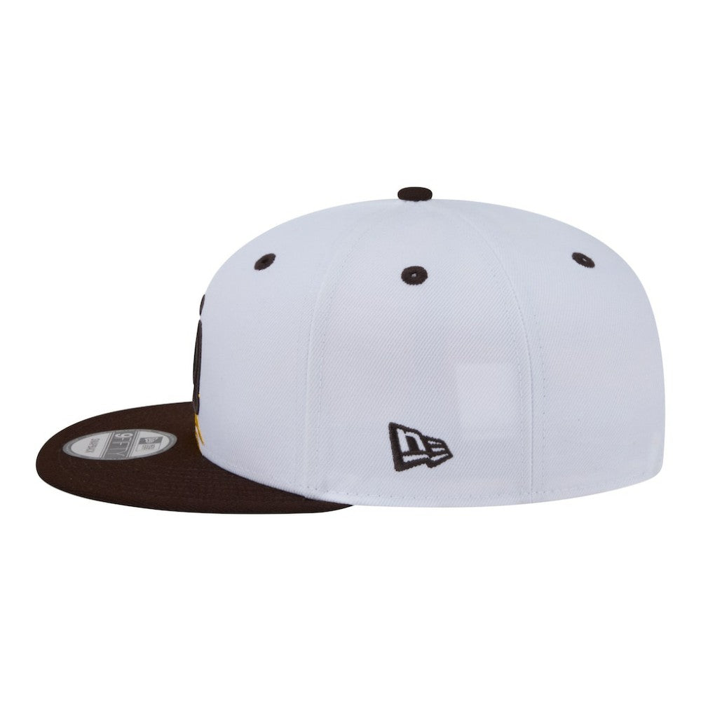 San Diego Padres 9FIFTY Snapback Hat - White/Brown | New Era