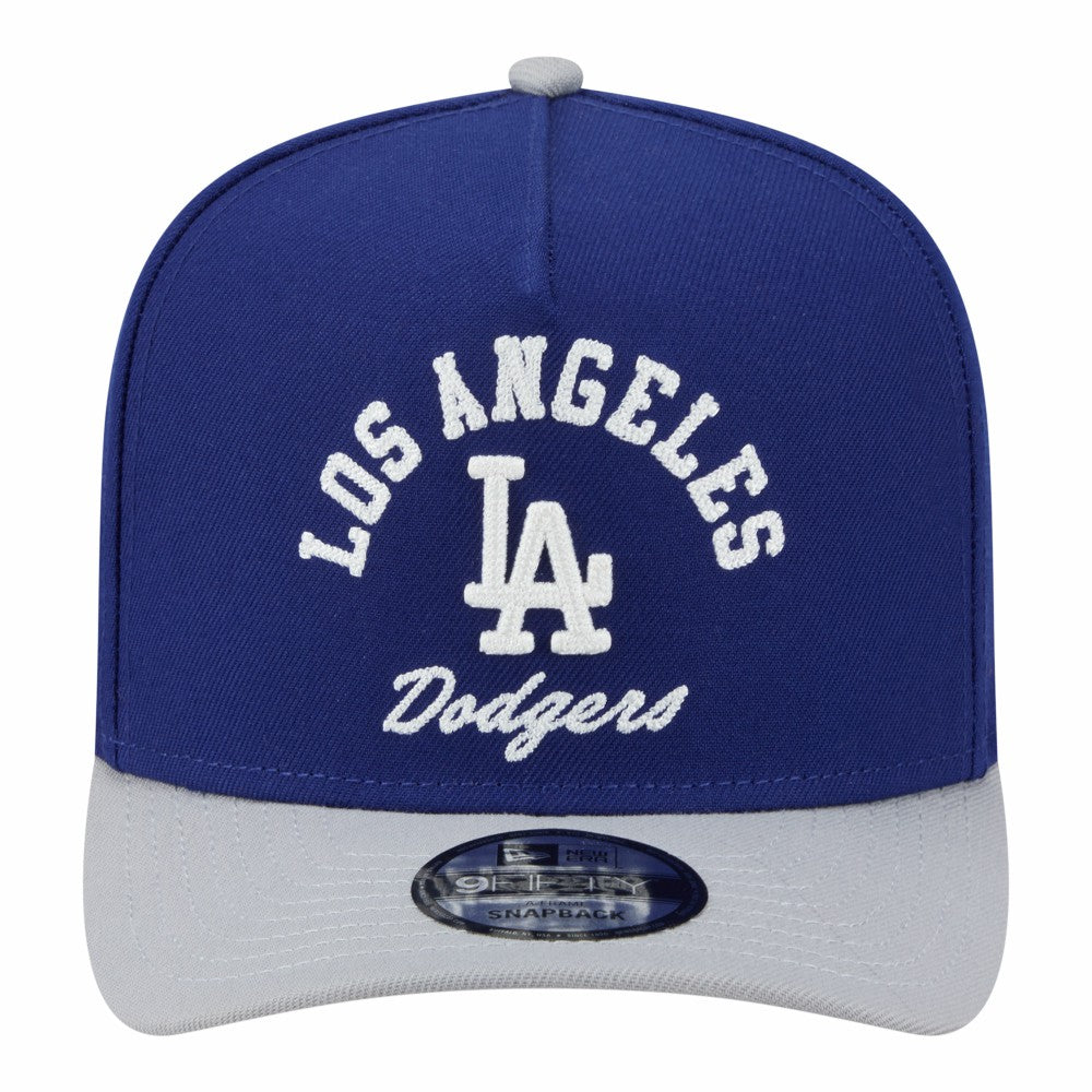 Los Angeles Dodgers Arched A-Frame 9FIFTY Adjustable Hat - Royal/Gray | New Era