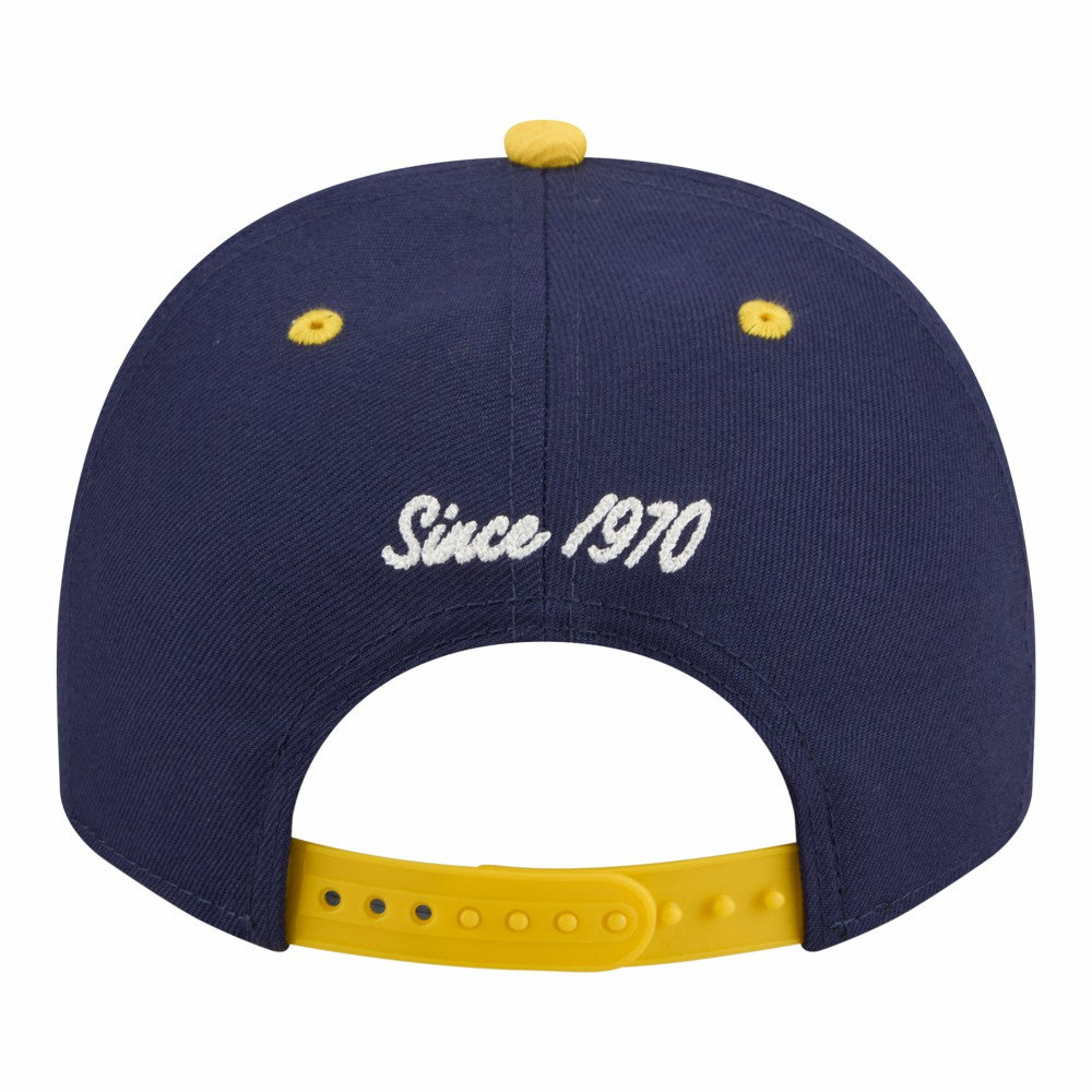Milwaukee Brewers Arched A-Frame 9FIFTY Adjustable Hat - Navy/Gold | New Era