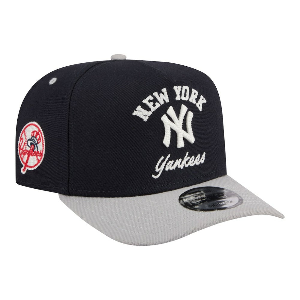 New York Yankees Arched A-Frame 9FIFTY Adjustable Hat - Navy | New Era