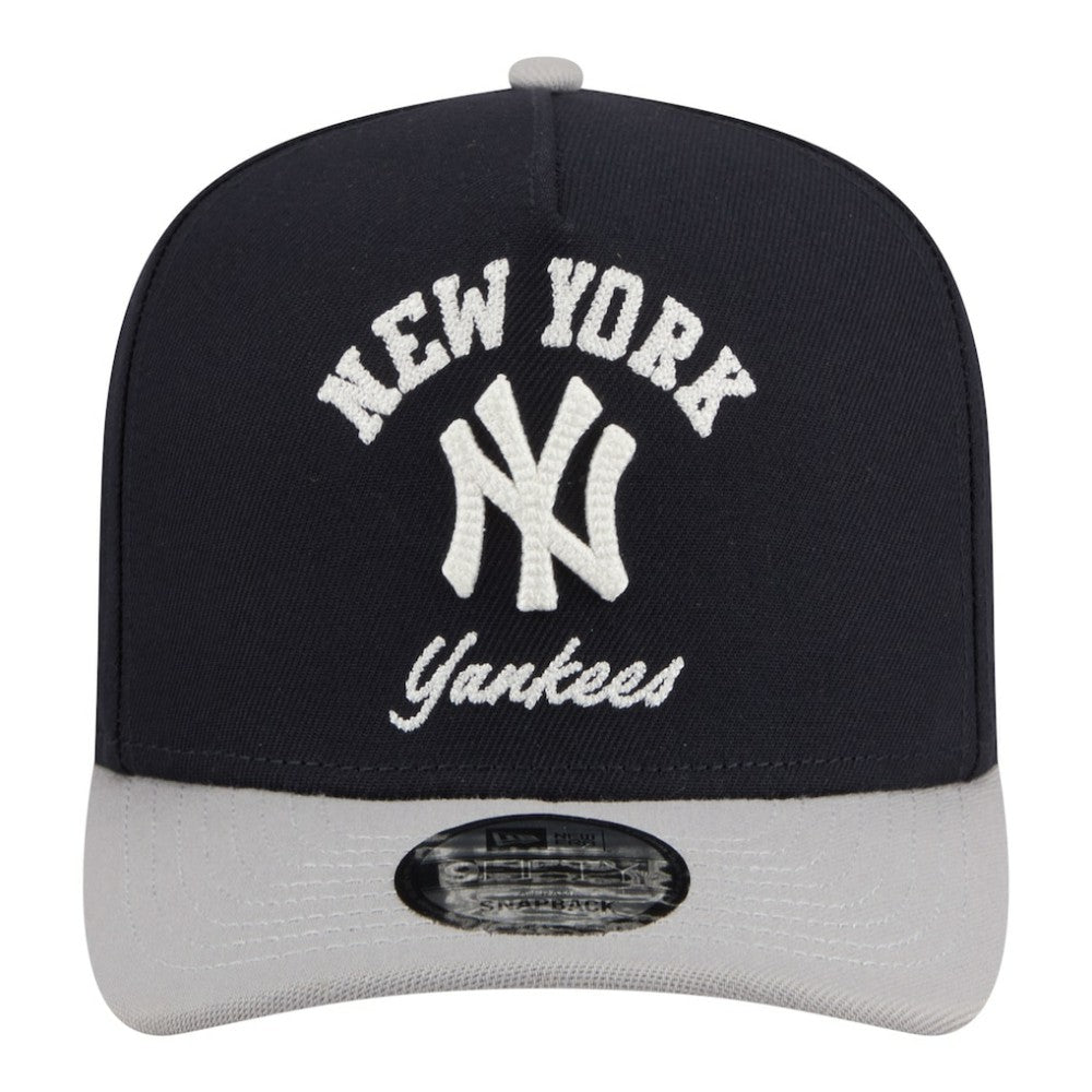 New York Yankees Arched A-Frame 9FIFTY Adjustable Hat - Navy | New Era