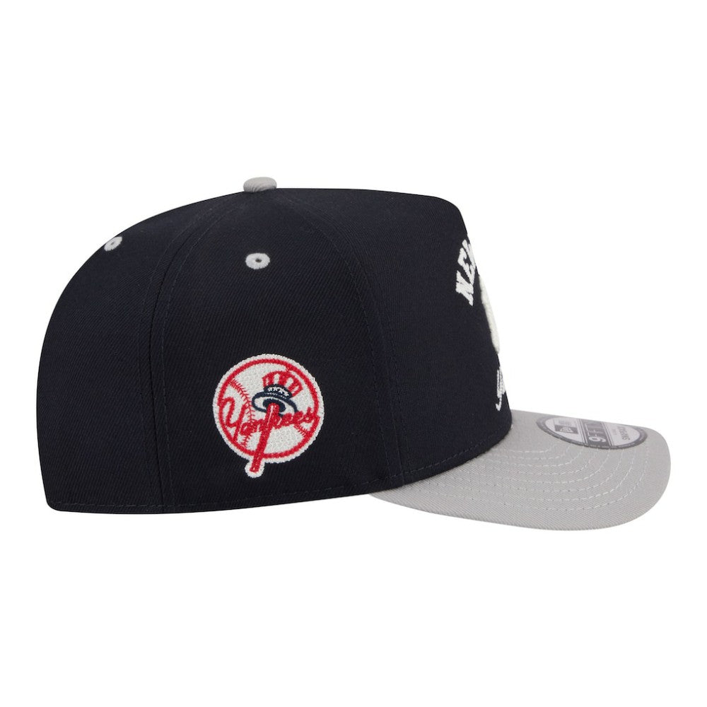 New York Yankees Arched A-Frame 9FIFTY Adjustable Hat - Navy | New Era