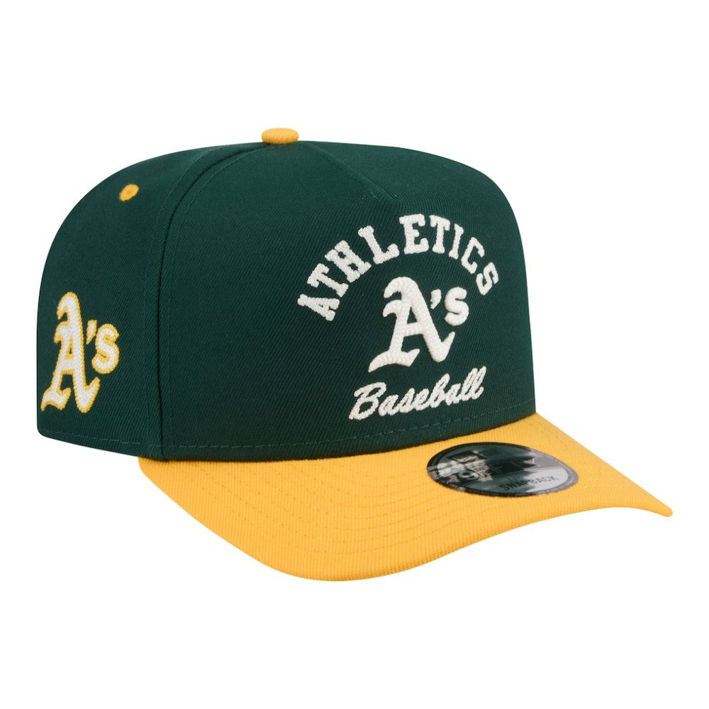 Athletics Arched A-Frame 9FIFTY Adjustable Hat - Green | New Era