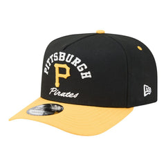 Pittsburgh Pirates Arched A-Frame 9FIFTY Adjustable Hat - Black/Gold | New Era