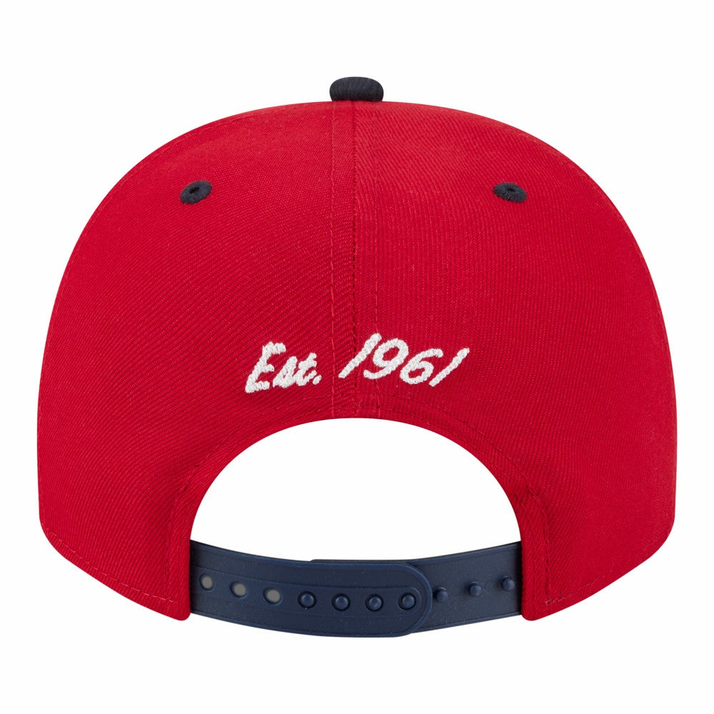 Los Angeles Angels Arched A-Frame 9FIFTY Adjustable Hat - Red/Navy | New Era