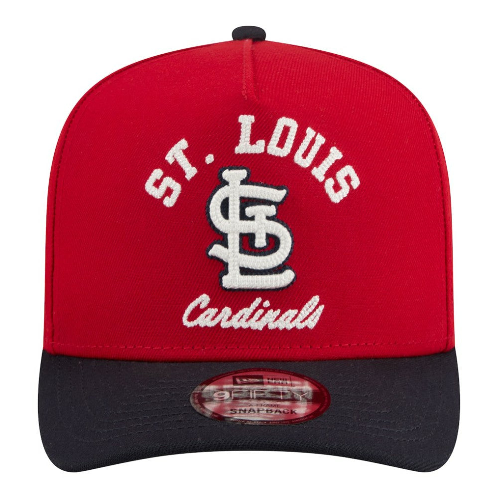 St. Louis Cardinals Arched A-Frame 9FIFTY Adjustable Hat - Red/Navy | New Era