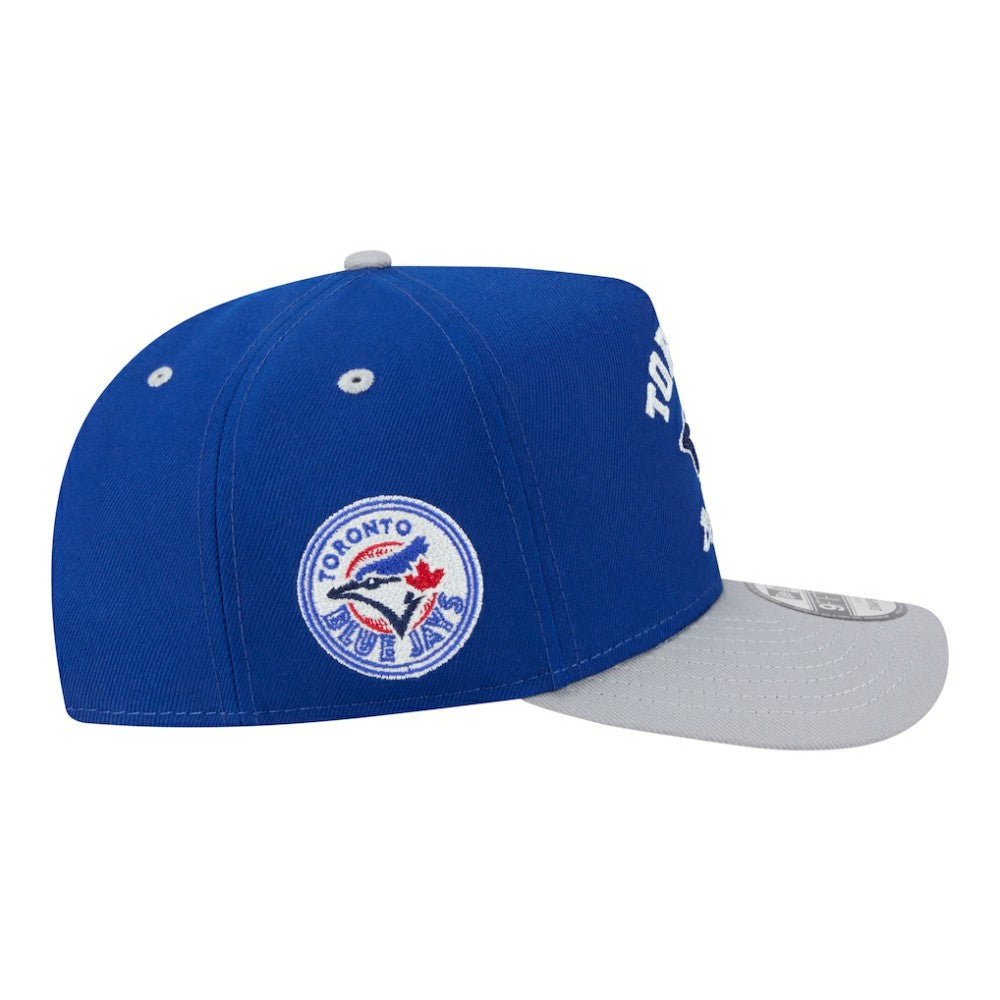 Toronto Blue Jays Arched A-Frame 9FIFTY Adjustable Hat - Royal/Gray | New Era