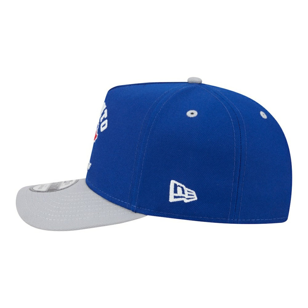 Toronto Blue Jays Arched A-Frame 9FIFTY Adjustable Hat - Royal/Gray | New Era