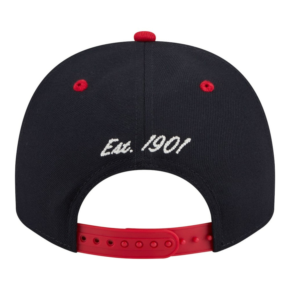 Boston Red Sox Arched A-Frame 9FIFTY Adjustable Hat - Navy/Red | New Era