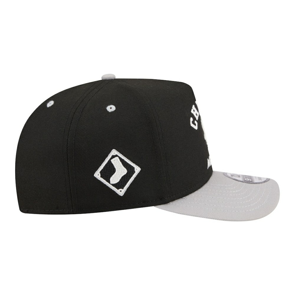 Chicago White Sox Arched A-Frame 9FIFTY Adjustable Hat - Black | New Era