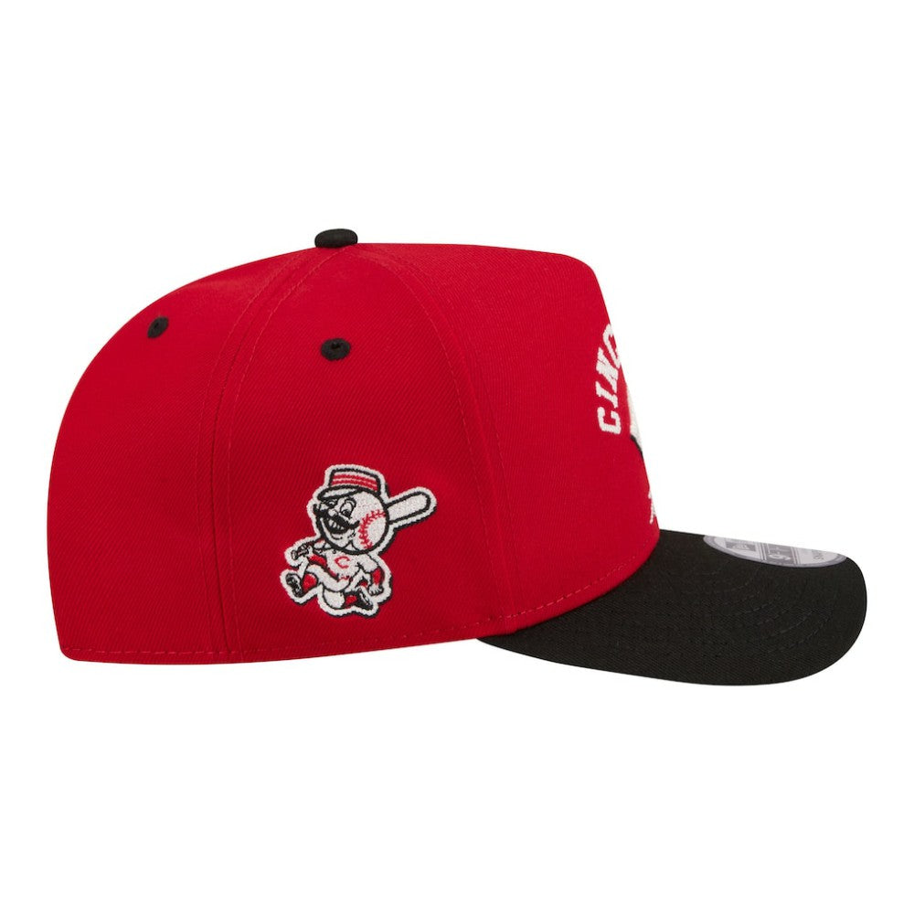 Cincinnati Reds Arched A-Frame 9FIFTY Adjustable Hat - Red | New Era