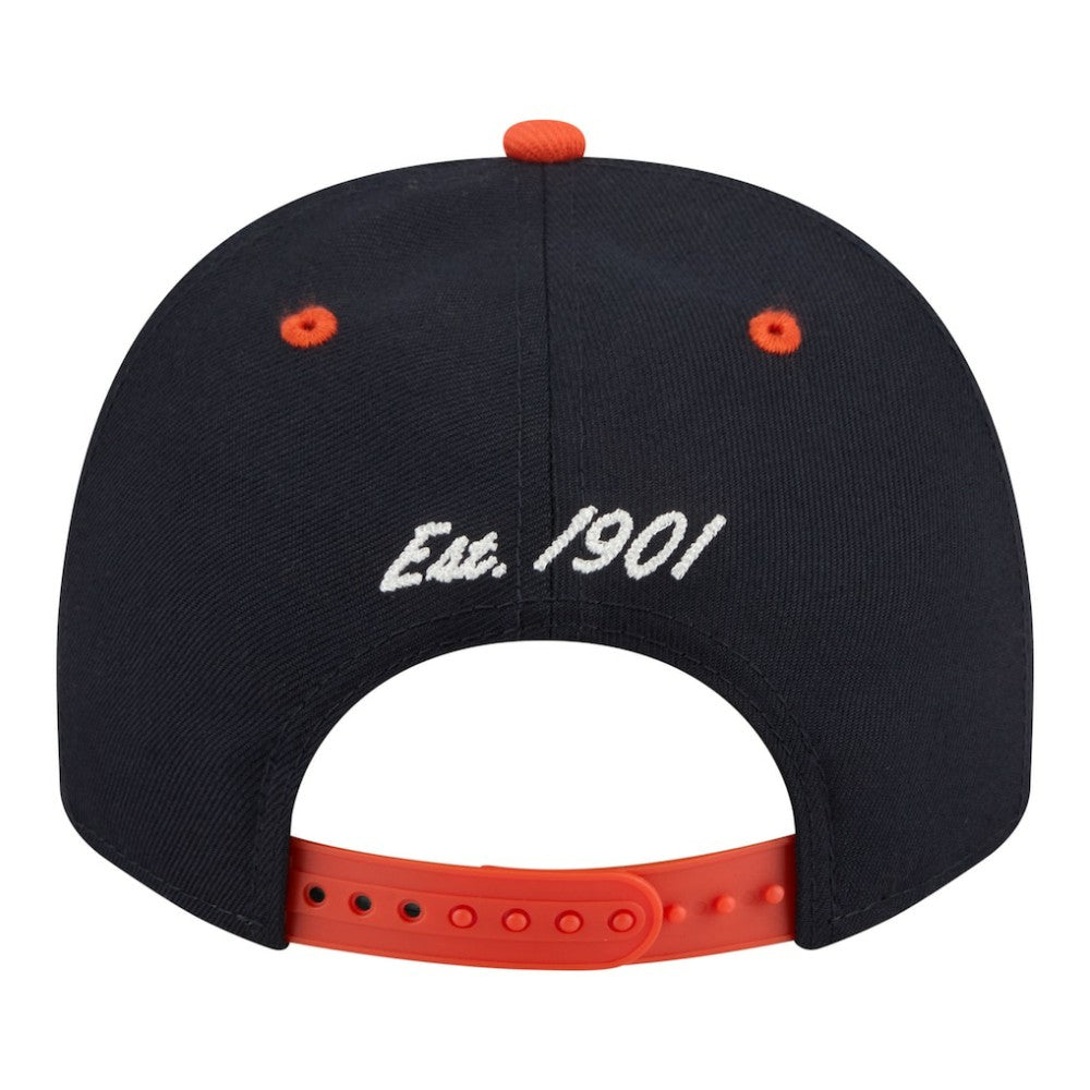 Detroit Tigers Arched A-Frame 9FIFTY Adjustable Hat - Navy/Orange | New Era
