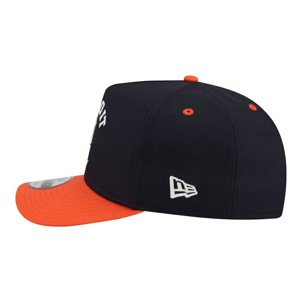 Detroit Tigers Arched A-Frame 9FIFTY Adjustable Hat - Navy/Orange | New Era