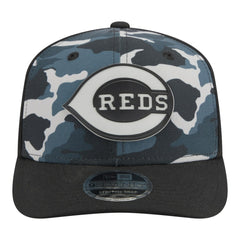 Cincinnati Reds Tonal Camo 9SEVENTY Stretch-Snap Hat - Black | New Era