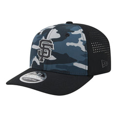 San Francisco Giants Tonal Camo 9SEVENTY Stretch-Snap Hat - Black | New Era