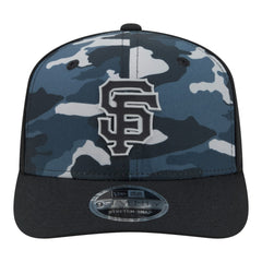 San Francisco Giants Tonal Camo 9SEVENTY Stretch-Snap Hat - Black | New Era
