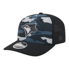 Toronto Blue Jays Tonal Camo 9SEVENTY Stretch-Snap Hat - Black | New Era