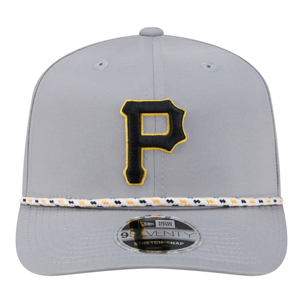 Pittsburgh Pirates Sport Rope 9SEVENTY Adjustable Hat - Gray | New Era