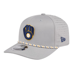 Milwaukee Brewers Sport Rope 9SEVENTY Adjustable Hat - Gray | New Era