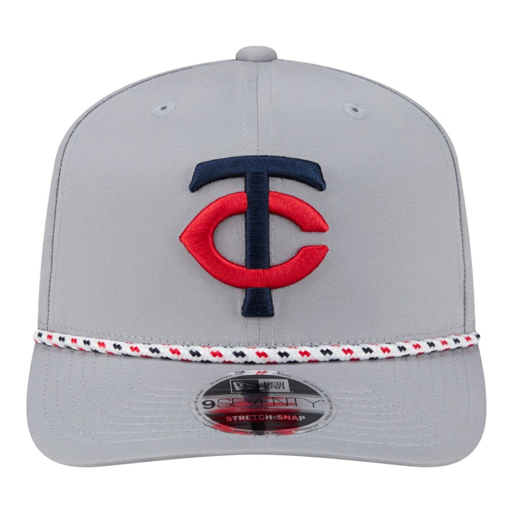 Minnesota Twins Sport Rope 9SEVENTY Adjustable Hat - Gray | New Era