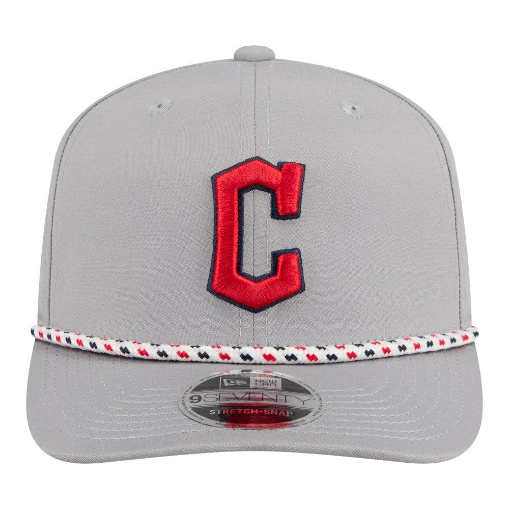 Cleveland Guardians Sport Rope 9SEVENTY Adjustable Hat - Gray | New Era