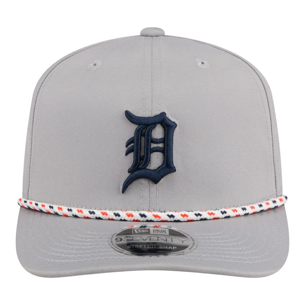 Detroit Tigers Sport Rope 9SEVENTY Adjustable Hat - Gray | New Era