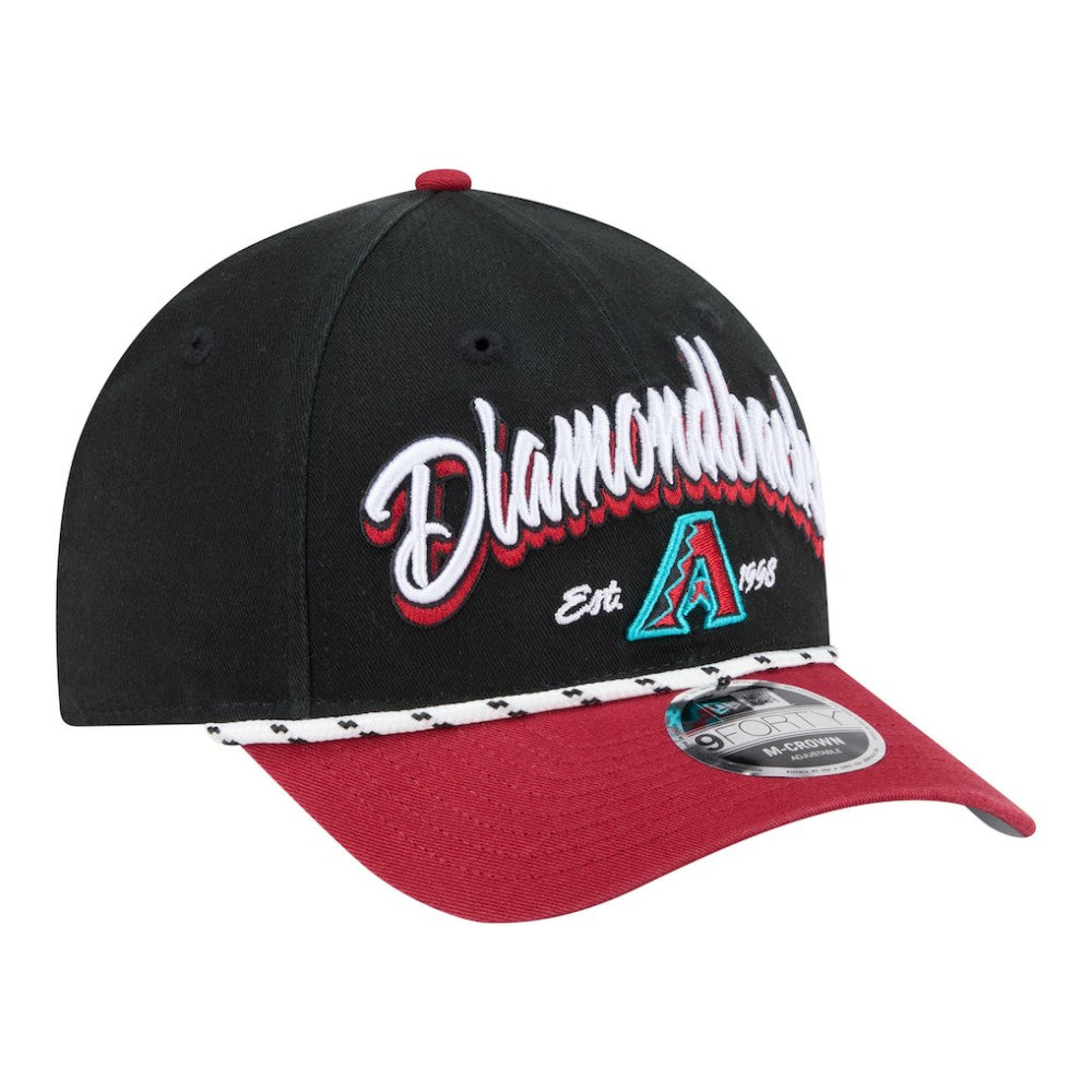Arizona Diamondbacks Team Loyal 9FORTY M-Crown Adjustable Hat - Black/Red | New Era