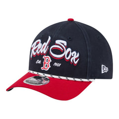 Boston Red Sox Team Loyal 9FORTY M-Crown Adjustable Hat - Navy/Red | New Era