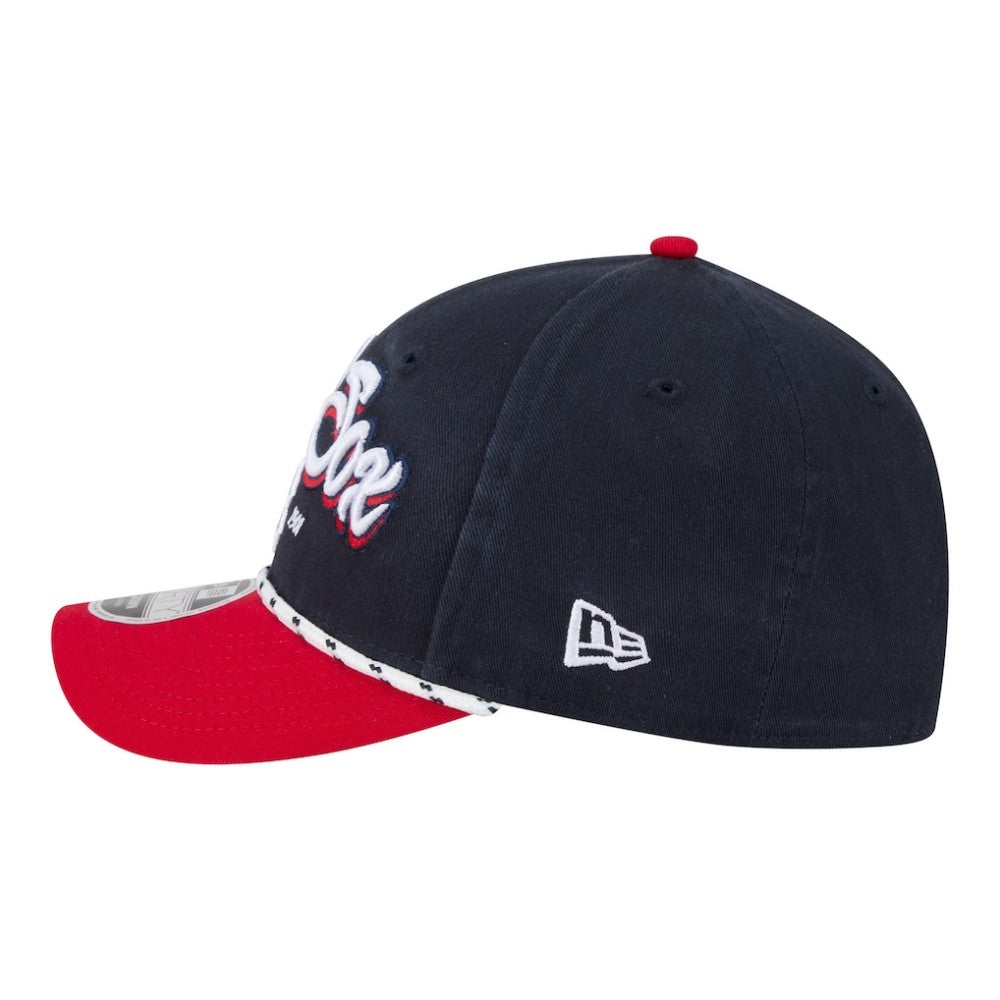 Boston Red Sox Team Loyal 9FORTY M-Crown Adjustable Hat - Navy/Red | New Era