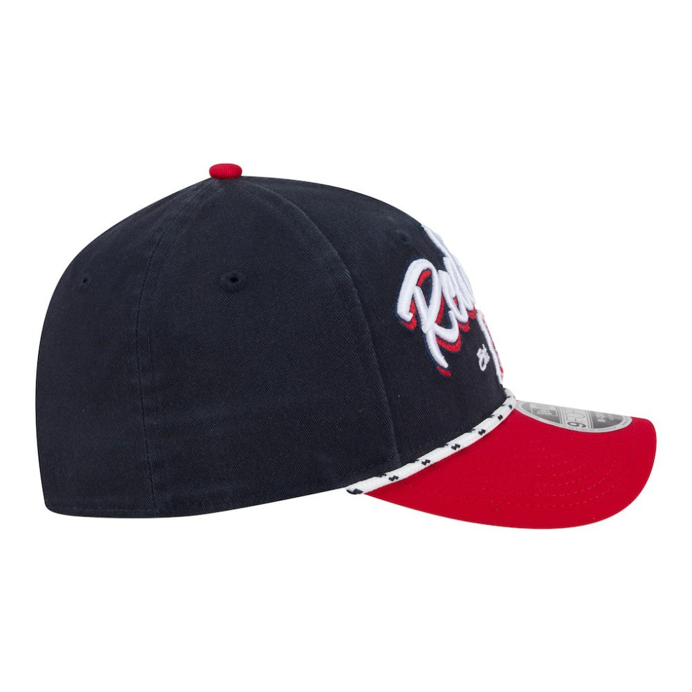 Boston Red Sox Team Loyal 9FORTY M-Crown Adjustable Hat - Navy/Red | New Era