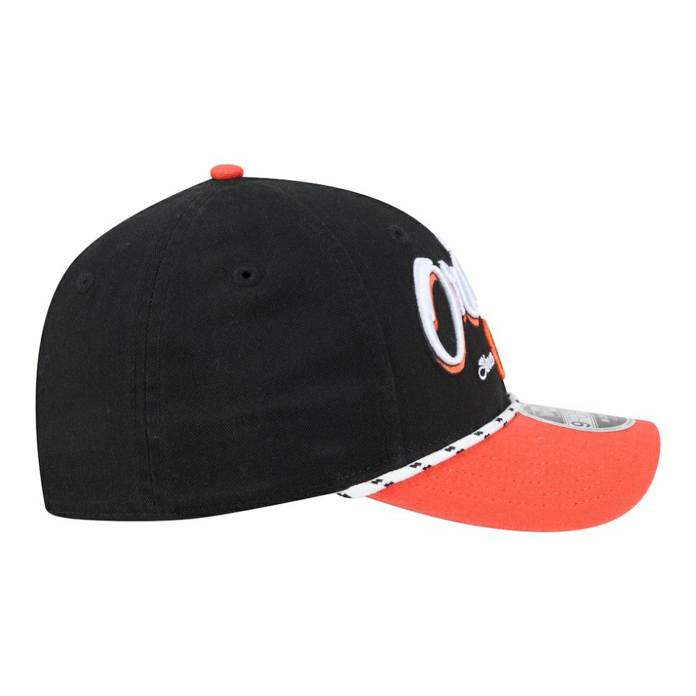 Baltimore Orioles Team Loyal 9FORTY M-Crown Adjustable Hat - Black/Orange | New Era
