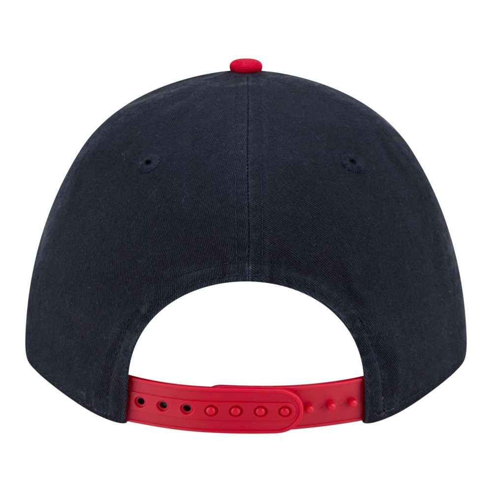 Los Angeles Angels Team Loyal 9FORTY M-Crown Adjustable Hat - Navy/Red | New Era