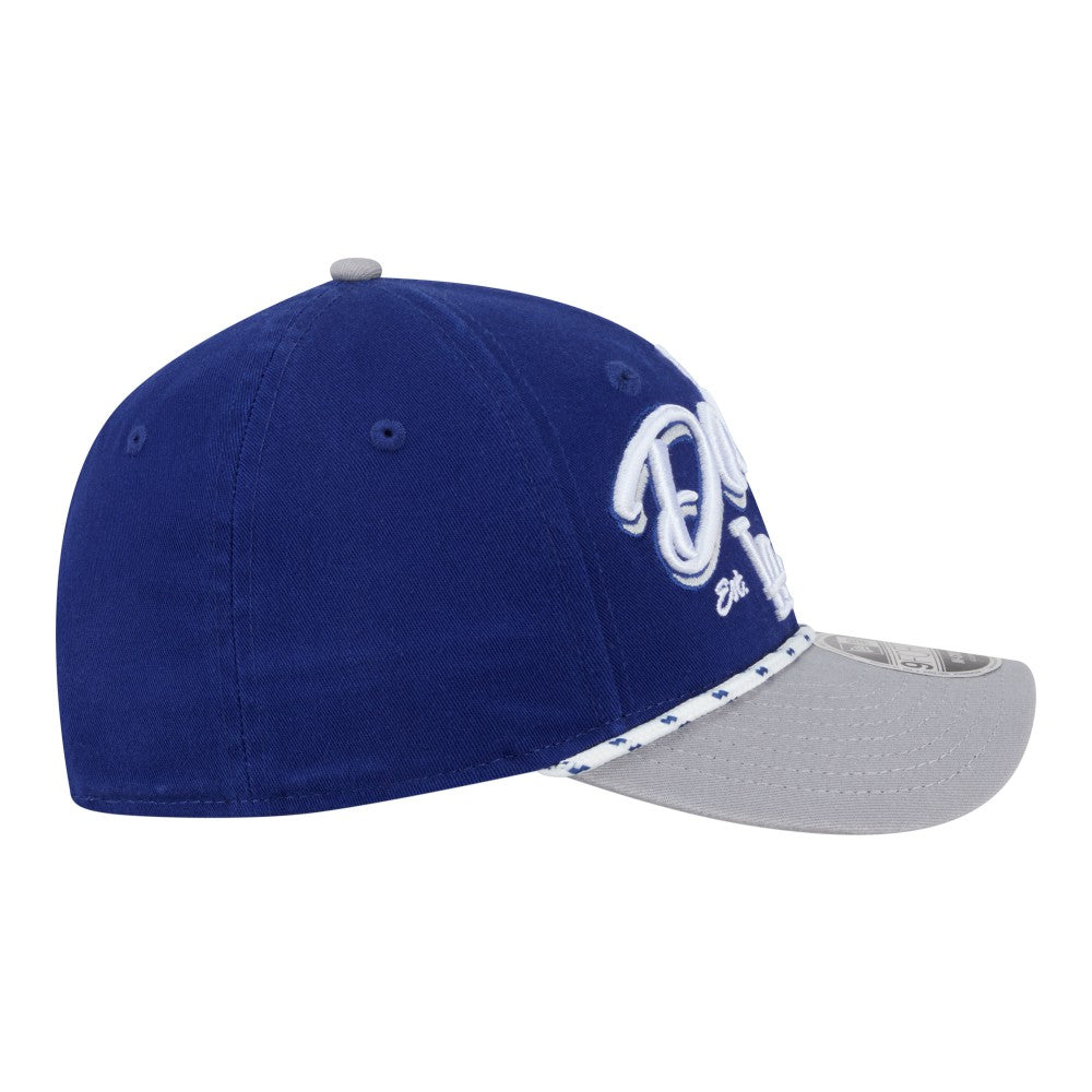 Los Angeles Dodgers Team Loyal 9FORTY M-Crown Adjustable Hat - Royal/Gray | New Era