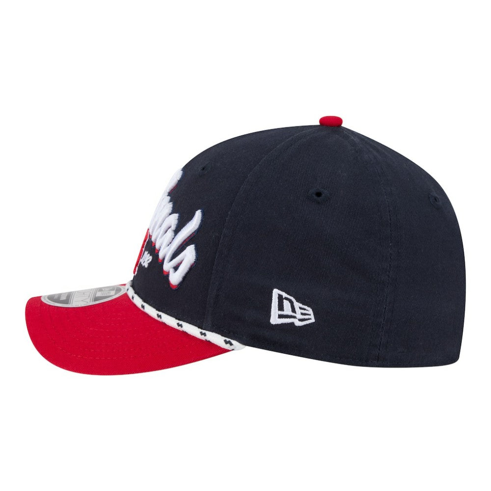 St. Louis Cardinals Team Loyal 9FORTY M-Crown Adjustable Hat - Navy/Red | New Era