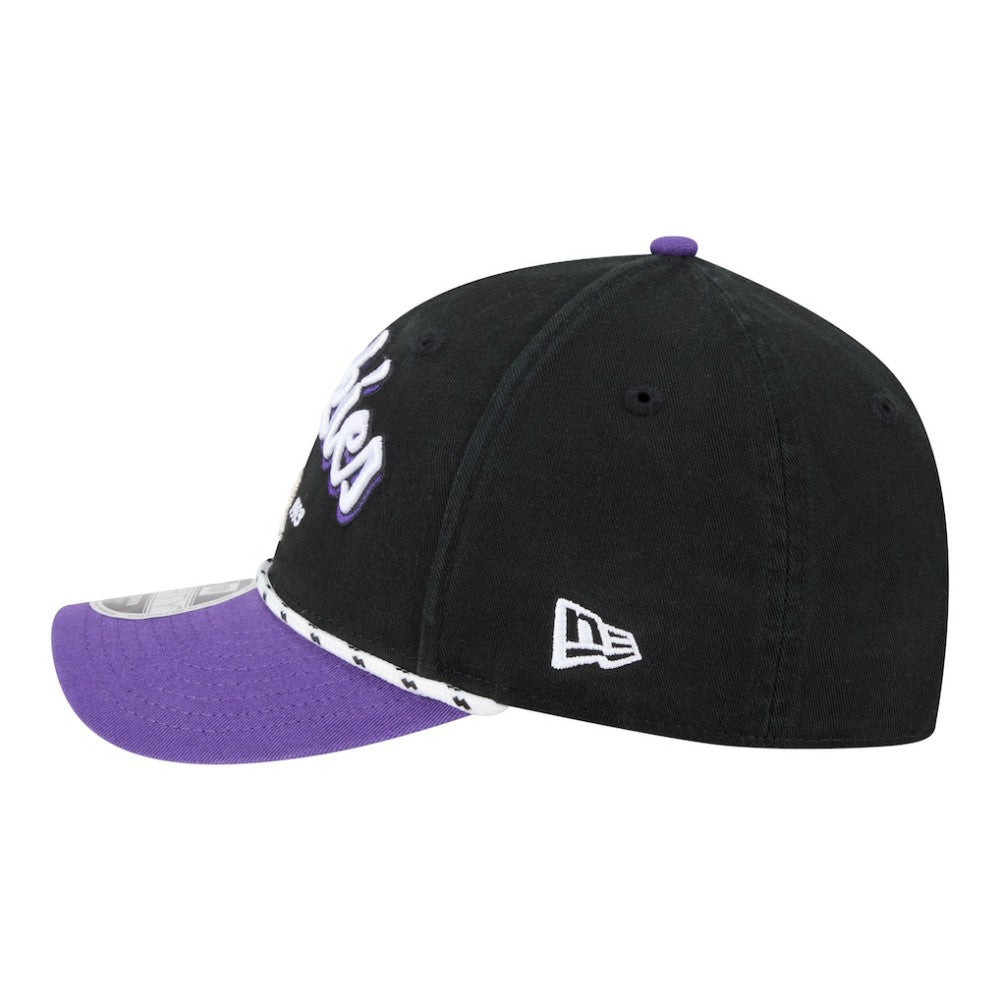 Colorado Rockies Team Loyal 9FORTY M-Crown Adjustable Hat - Black/Purple | New Era