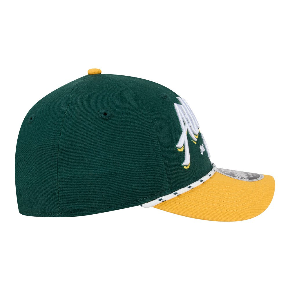 Athletics Team Loyal 9FORTY M-Crown Adjustable Hat - Green/Gold | New Era