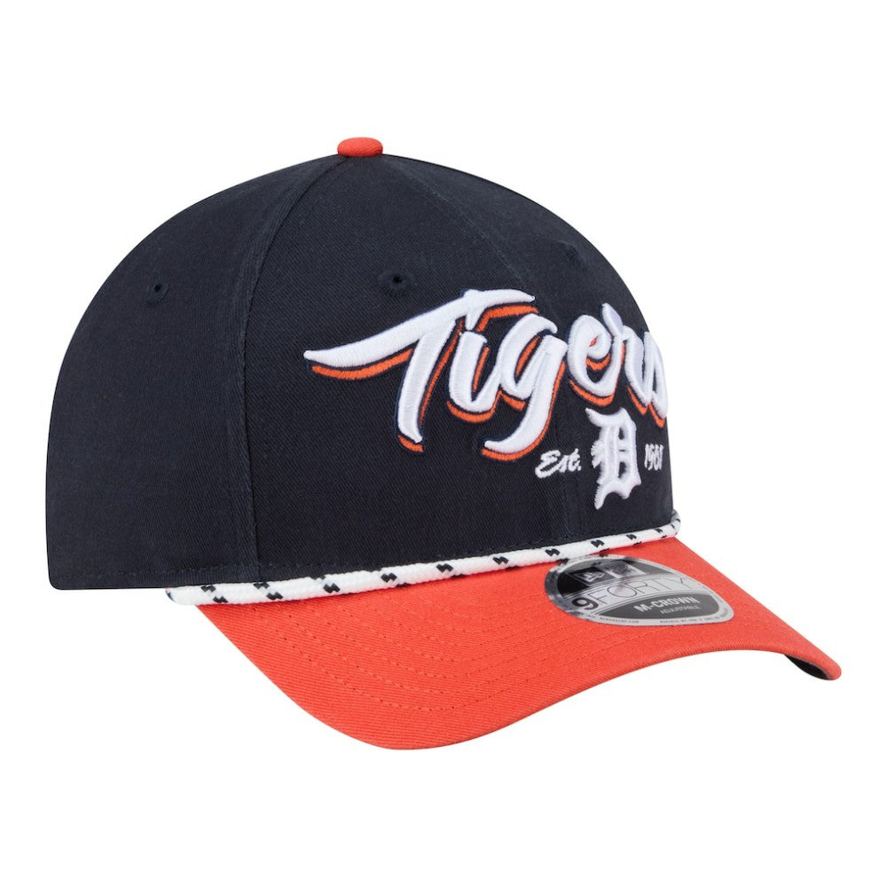 Detroit Tigers Team Loyal 9FORTY M-Crown Adjustable Hat - Navy/Orange | New Era