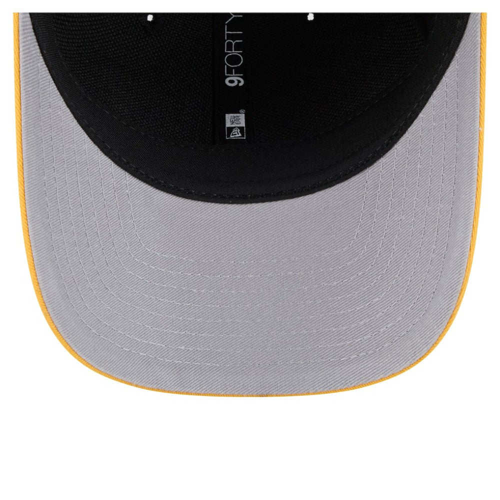 Pittsburgh Pirates Team Loyal 9FORTY M-Crown Adjustable Hat - Black/Gold | New Era