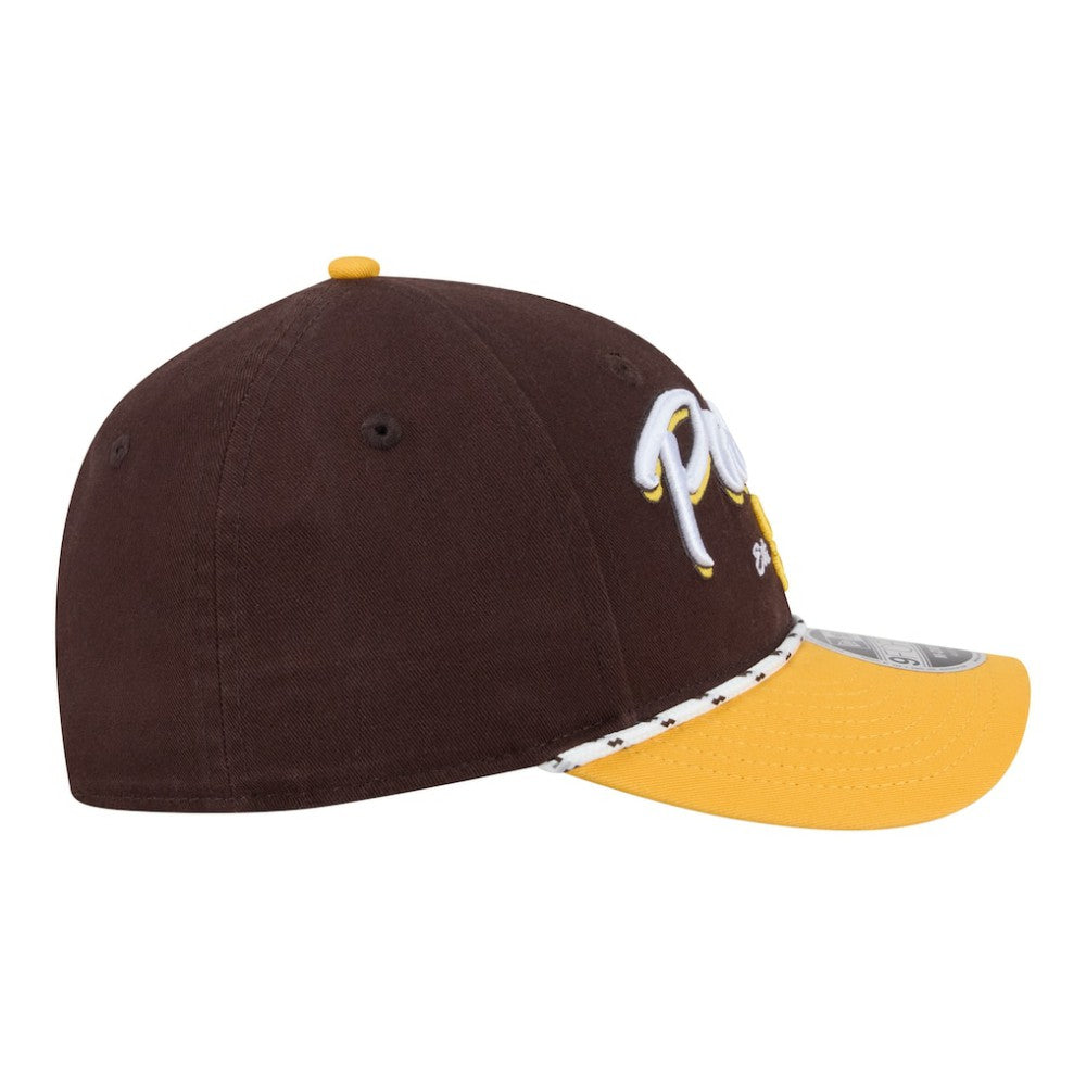 San Diego Padres Team Loyal 9FORTY M-Crown Adjustable Hat - Brown/Gold | New Era