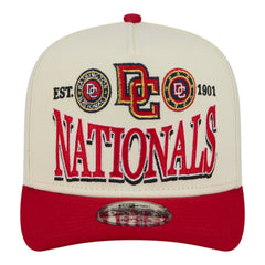 Washington Nationals Throwback Tri-Hit A-Frame 9FIFTY Adjustable Hat - Cream | New Era
