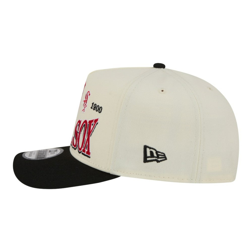 Chicago White Sox Throwback Tri-Hit A-Frame 9FIFTY Adjustable Hat - Cream | New Era