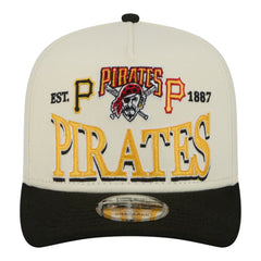 Pittsburgh Pirates Throwback Tri-Hit A-Frame 9FIFTY Adjustable Hat - Cream | New Era