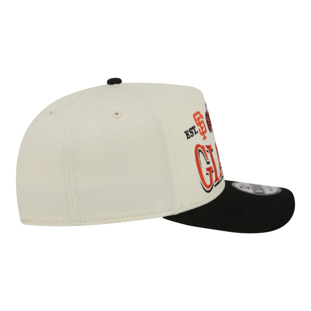San Francisco Giants Throwback Tri-Hit A-Frame 9FIFTY Adjustable Hat - Cream | New Era