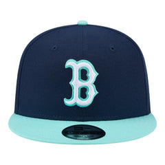 Boston Red Sox Two-Tone Color Pack 9FIFTY Snapback Hat - Navy/Turquoise | New Era