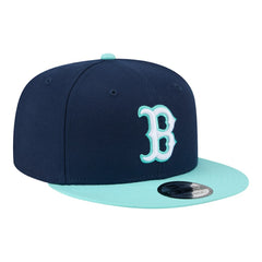 Boston Red Sox Two-Tone Color Pack 9FIFTY Snapback Hat - Navy/Turquoise | New Era