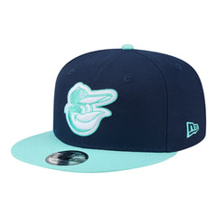 Baltimore Orioles Two-Tone Color Pack 9FIFTY Snapback Hat - Navy/Turquoise | New Era