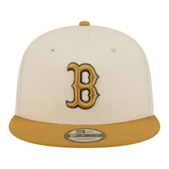 Boston Red Sox Two-Tone Color Pack 9FIFTY Snapback Hat - Light Beige/Khaki | New Era